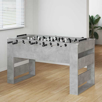 Tavolo da Calcio 2 pcs Grigio cemento 146,5 x 74 x 85 cm