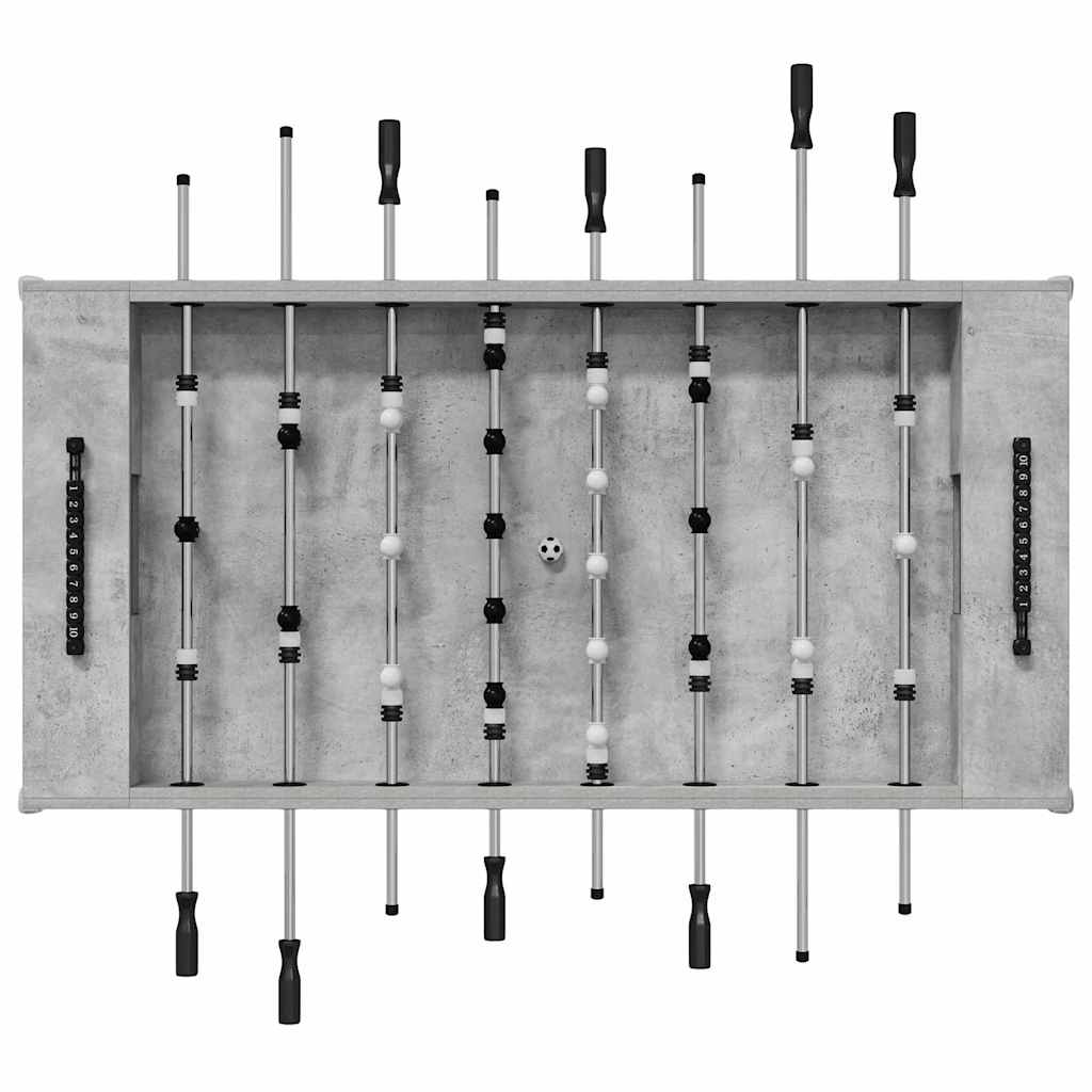 Tavolo da Calcio 2 pcs Grigio cemento 146,5 x 74 x 85 cm