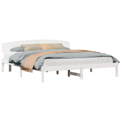 Struttura del letto Bianco 180 x 200 cm Pino massello | homemem39