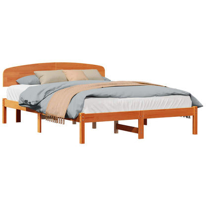 Struttura del letto Marrone cerato 140 x 200 cm Pino massello | homemem39