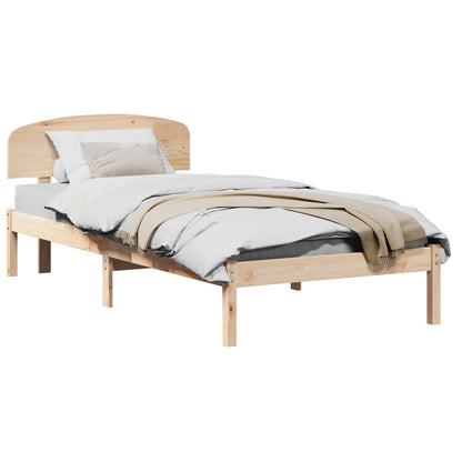 Struttura del letto Naturale 75 x 190 cm Pino massello | homemem39