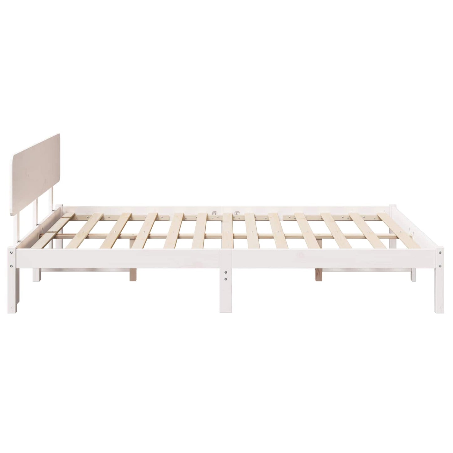 Struttura del letto Bianco 140 x 200 cm Pino massello | homemem39
