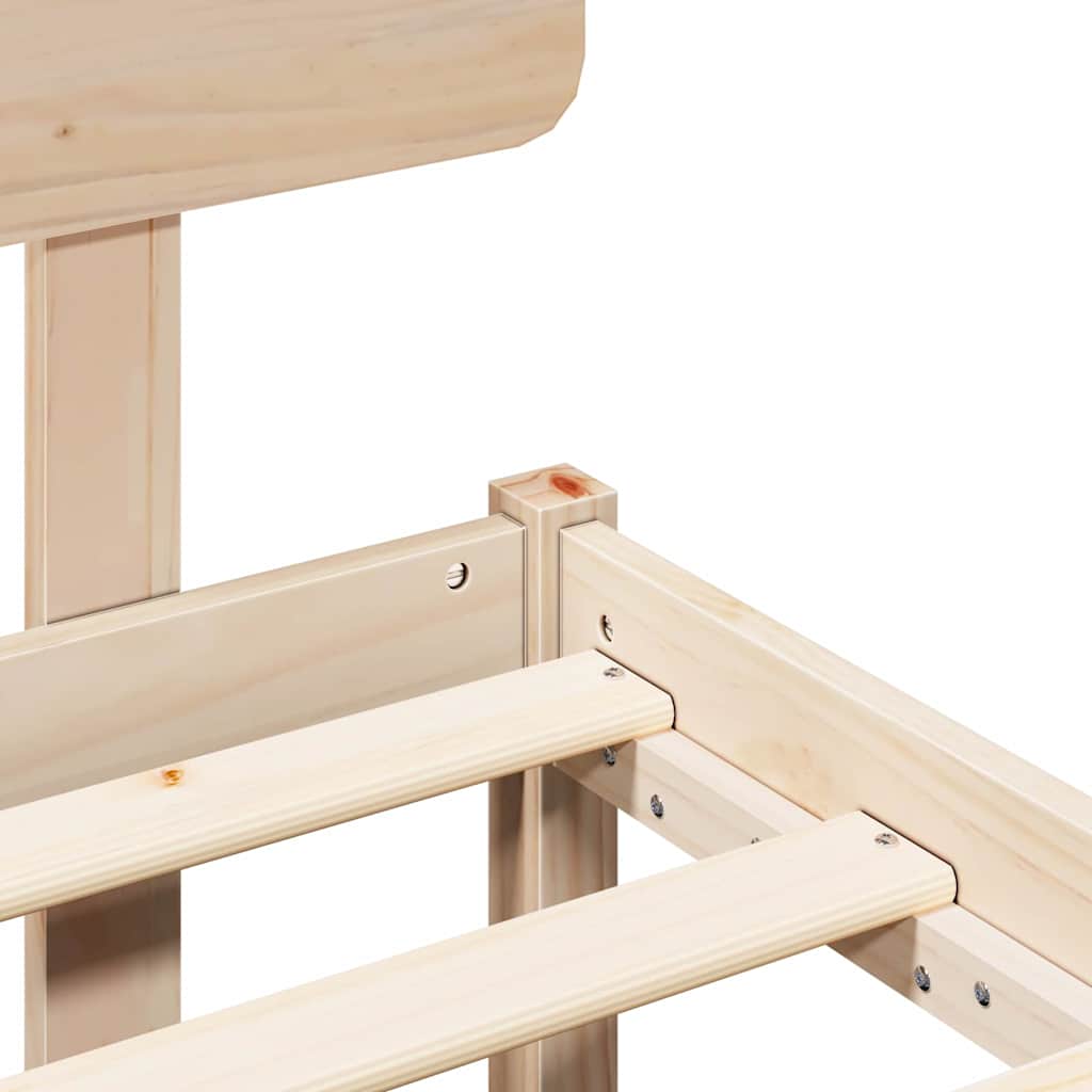 Struttura del letto Naturale 120 x 190 cm Pino massello