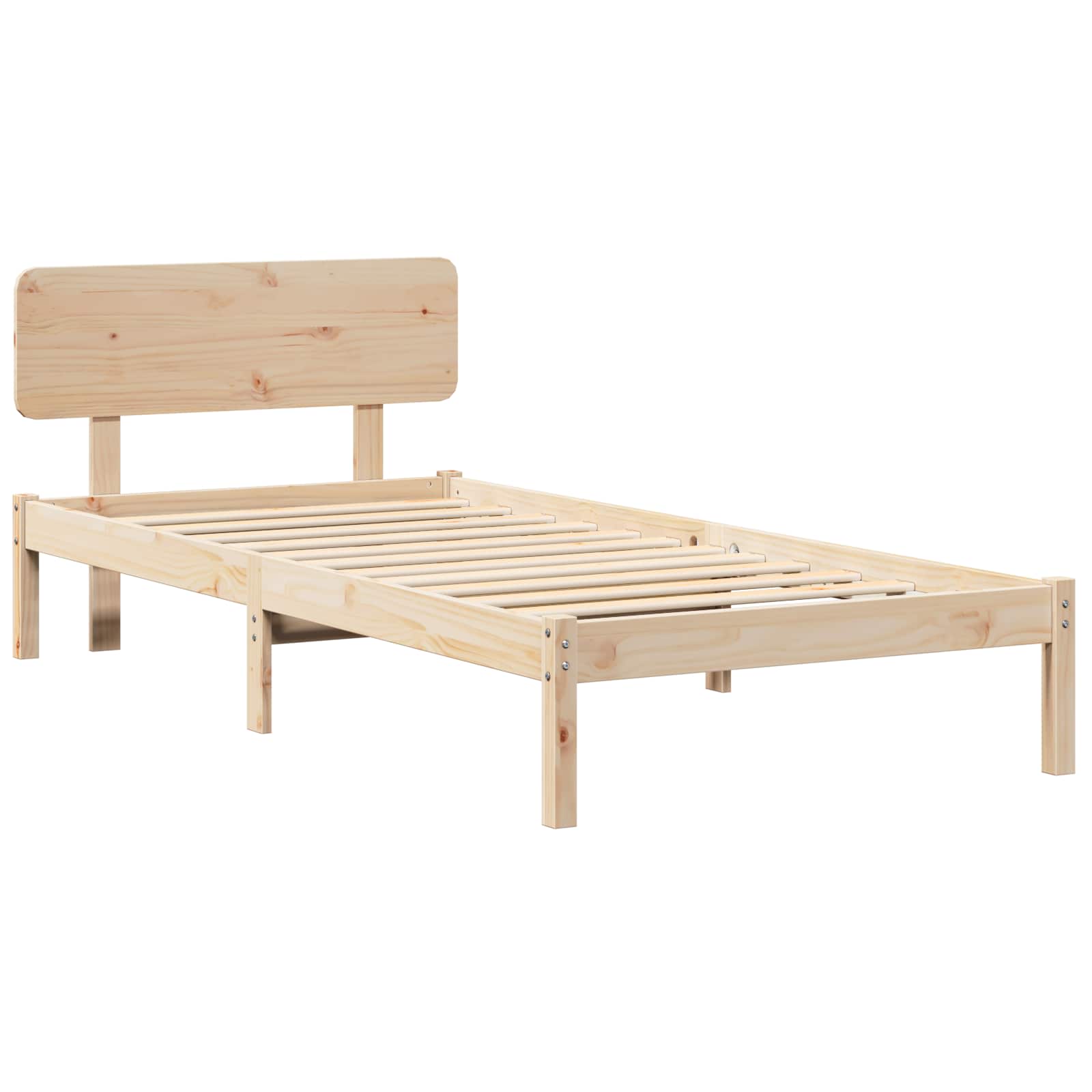 Struttura del letto Naturale 100 x 200 cm Pino massello | homemem39