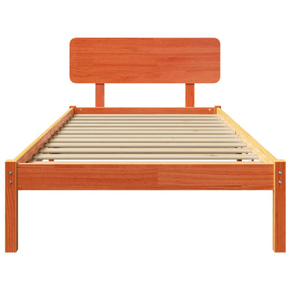 Struttura del letto Marrone cerato 100 x 200 cm Pino massello | homemem39