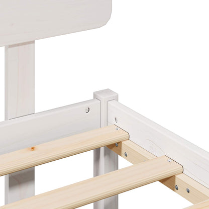 Struttura del letto Bianco 90 x 200 cm Pino massello | homemem39