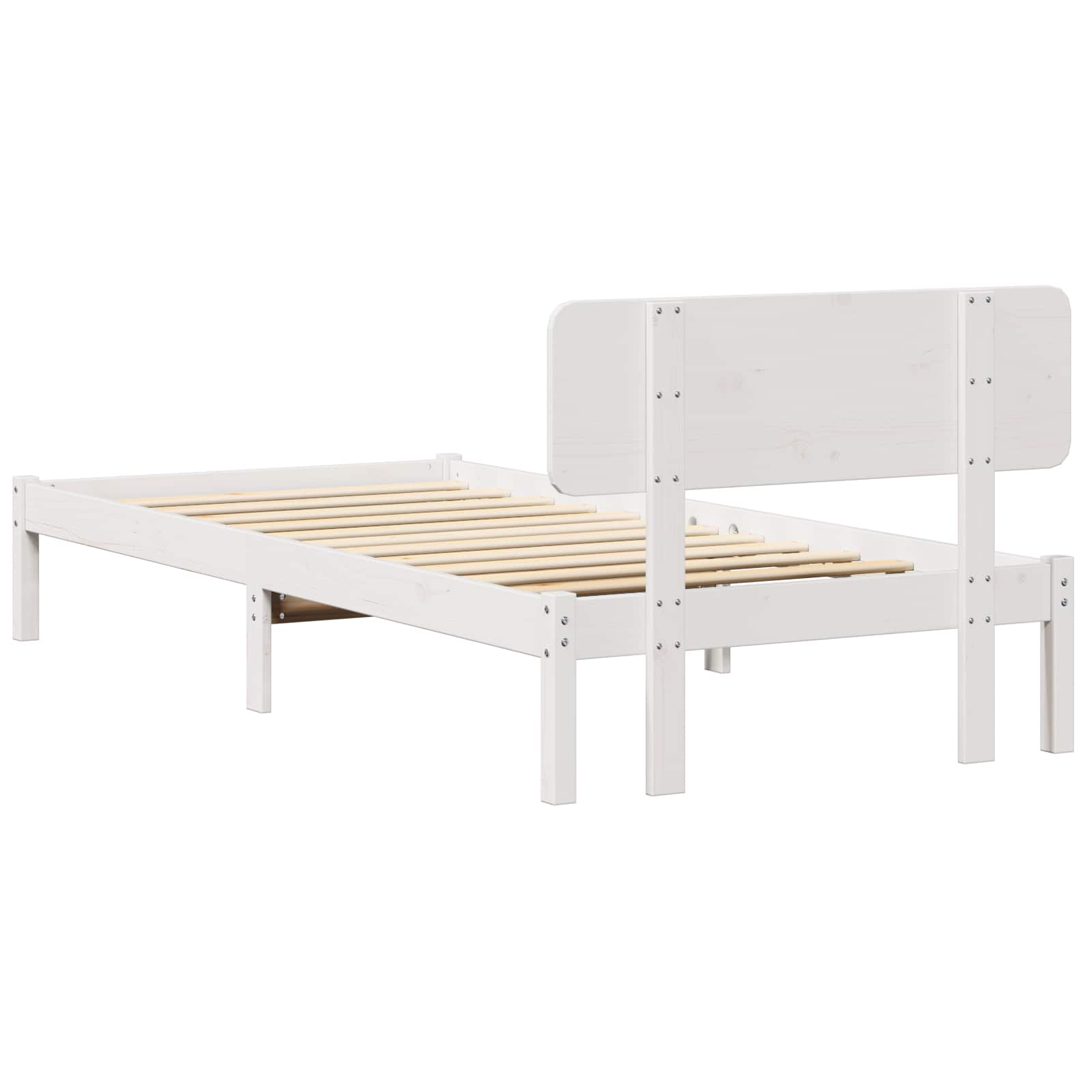 Struttura del letto Bianco 90 x 200 cm Pino massello | homemem39