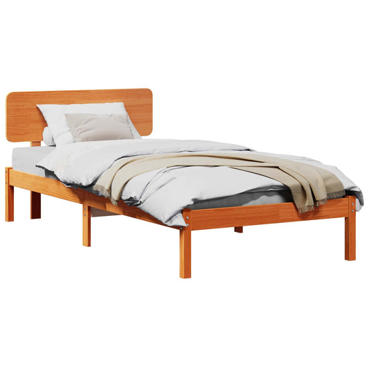 Struttura del letto Marrone cerato 75 x 190 cm Pino massello | homemem39