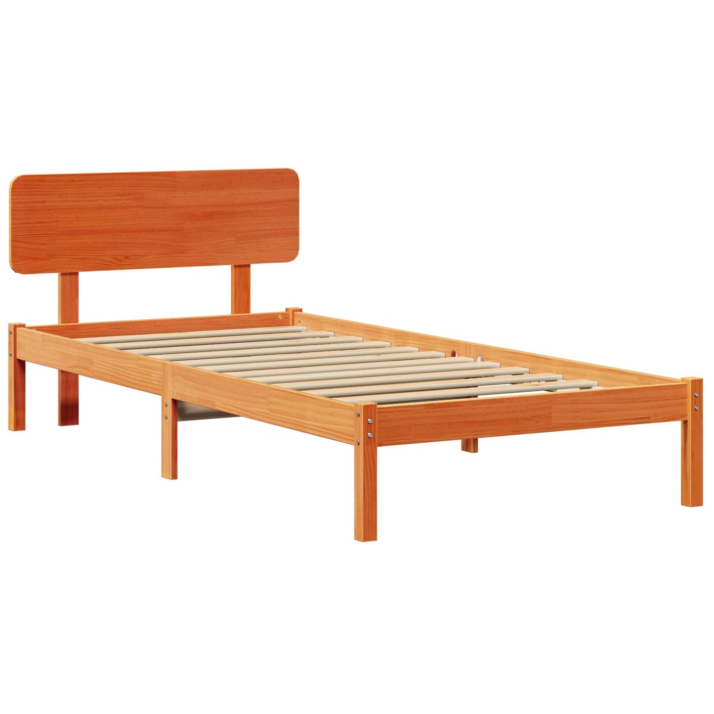 Struttura del letto Marrone cerato 75 x 190 cm Pino massello | homemem39