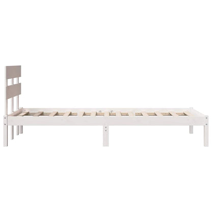 Struttura del letto Bianco 90 x 190 cm Legno massello di pino