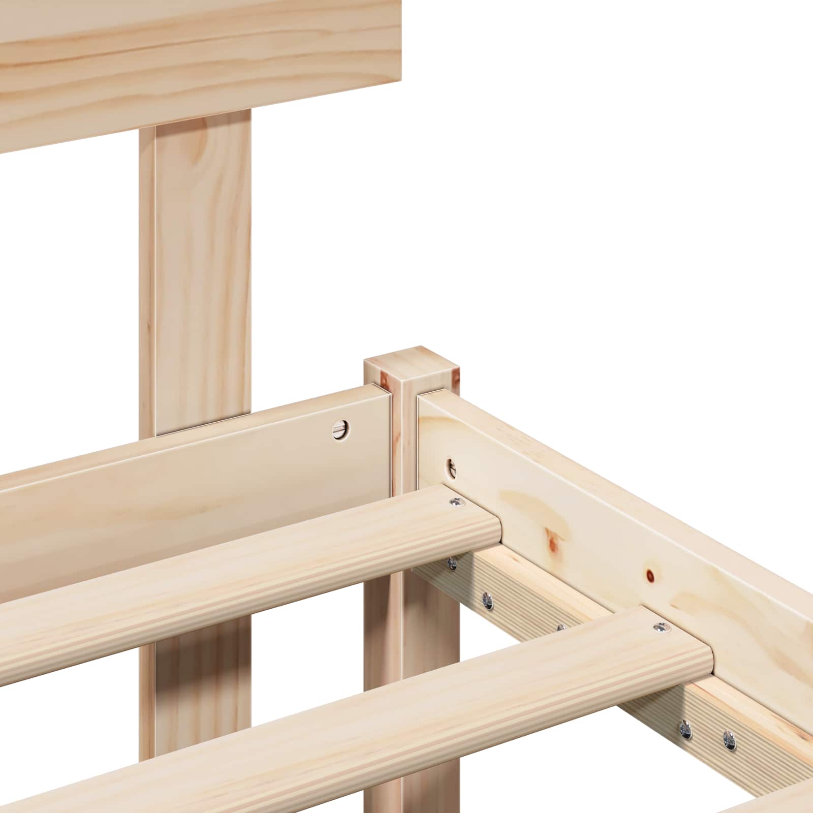 Struttura del letto Marrone 160 x 200 cm Legno massello di pino | homemem39