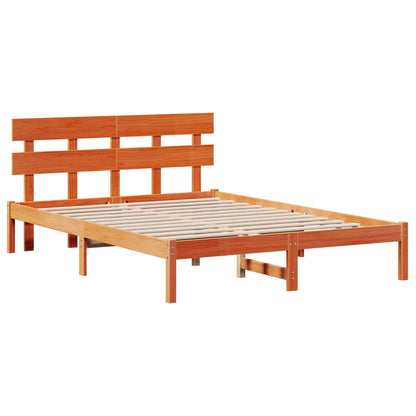 Struttura del letto Marrone 160 x 200 cm Legno massello di pino | homemem39