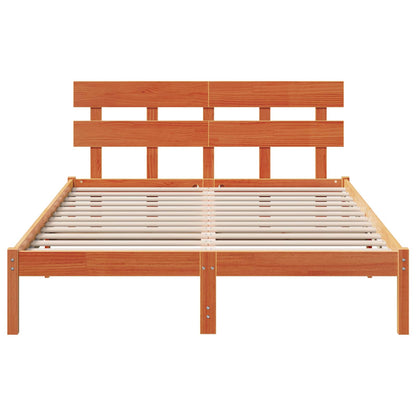 Struttura del letto Marrone 160 x 200 cm Legno massello di pino | homemem39