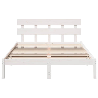 Struttura del letto Marrone 140 x 200 cm Legno massello di pino | homemem39