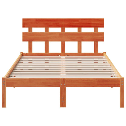 Struttura del letto Marrone 120 x 200 cm Legno massello di pino | homemem39