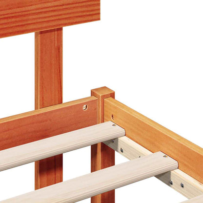 Struttura del letto Marrone 120 x 190 cm Legno massello di pino