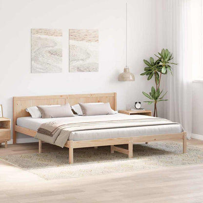 Struttura del letto Marrone 180 x 200 cm Legno massello di pino | homemem39