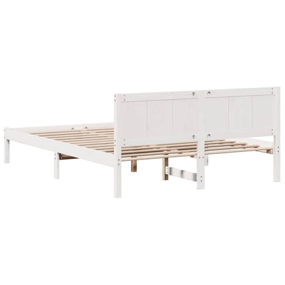 Struttura del letto Bianco 160 x 200 cm Legno massello di pino