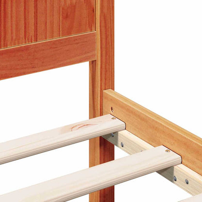 Struttura del letto Marrone 160 x 200 cm Legno massello di pino | homemem39
