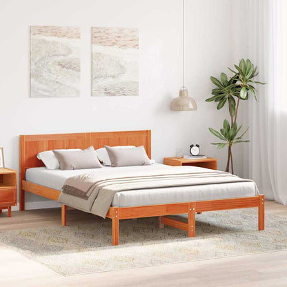 Struttura del letto Marrone 160 x 200 cm Legno massello di pino