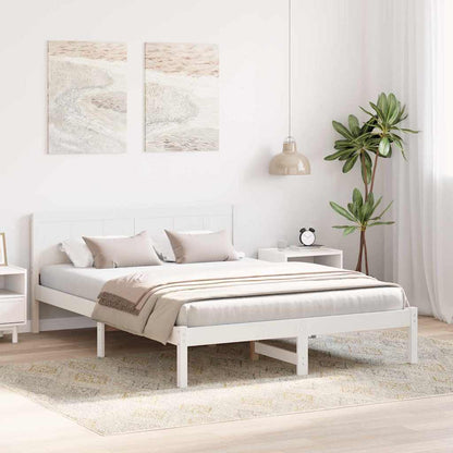 Struttura del letto Bianco 140 x 200 cm Legno massello di pino | homemem39