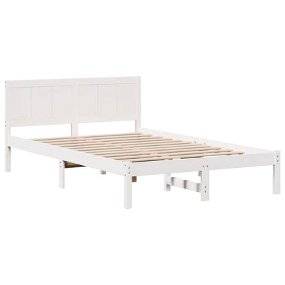 Struttura del letto Bianco 135 x 190 cm Legno massello di pino