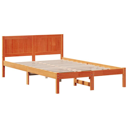 Struttura del letto Marrone 135 x 190 cm Legno massello di pino | homemem39
