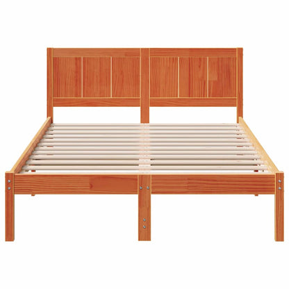 Struttura del letto Marrone 135 x 190 cm Legno massello di pino | homemem39
