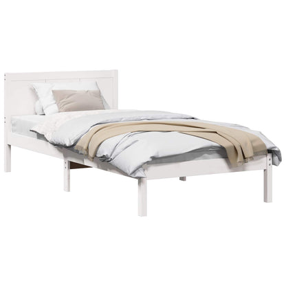 Struttura del letto Bianco 80 x 200 cm Legno massello di pino | homemem39