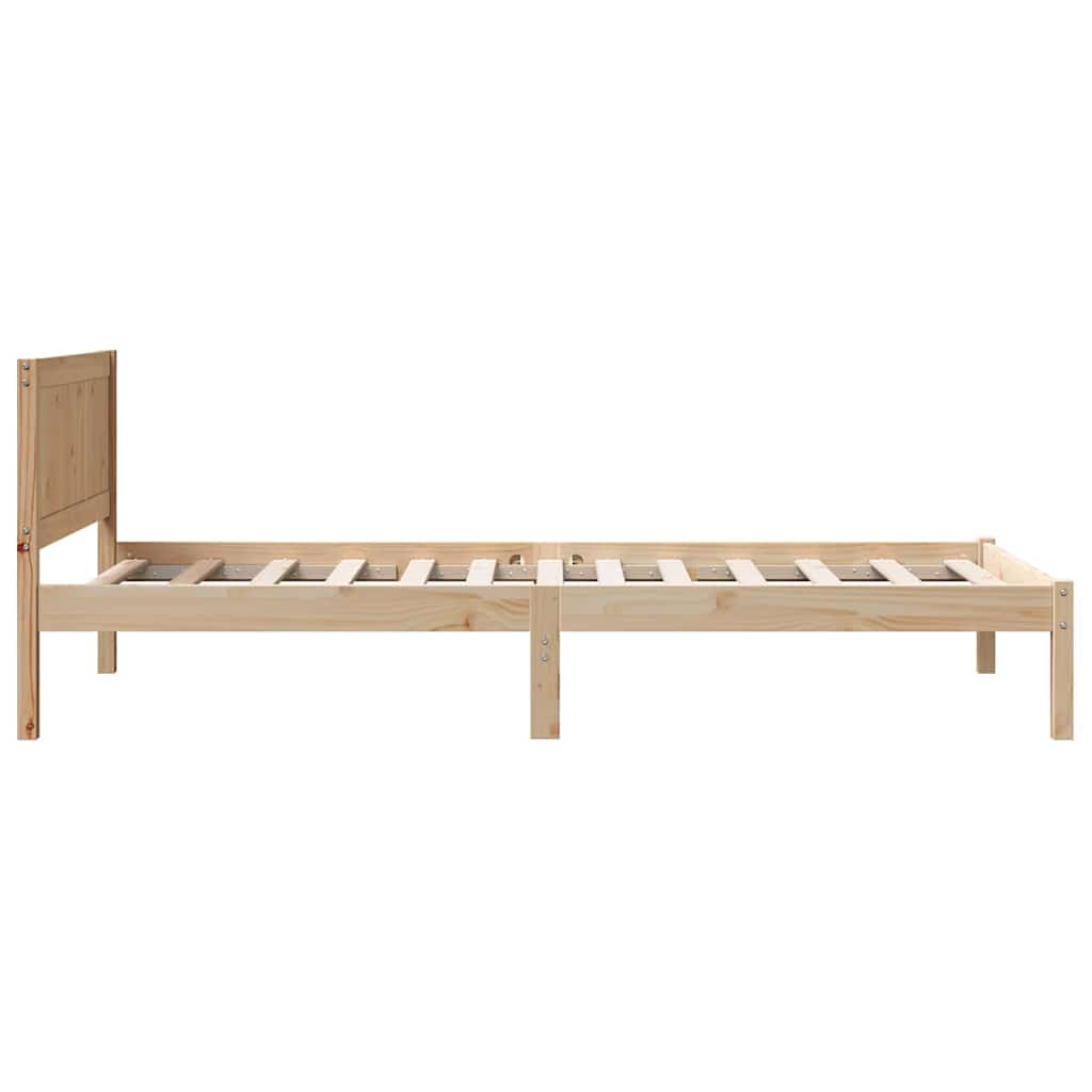 Struttura del letto Marrone 100 x 200 cm Legno massello di pino | homemem39
