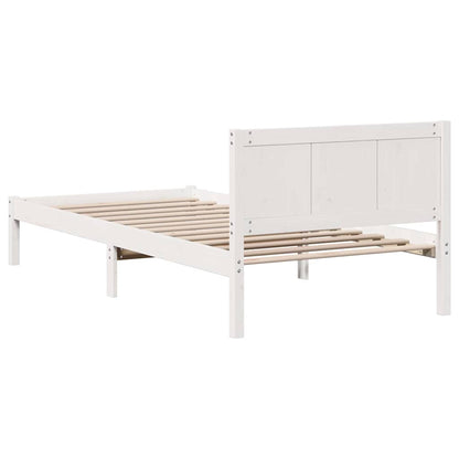 Struttura del letto Bianco 90 x 190 cm Legno massello di pino