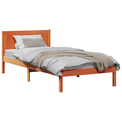 Struttura del letto Marrone 90 x 190 cm Legno massello di pino | homemem39