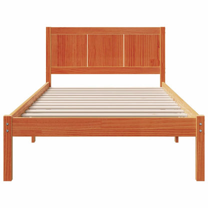 Struttura del letto Marrone 90 x 190 cm Legno massello di pino | homemem39