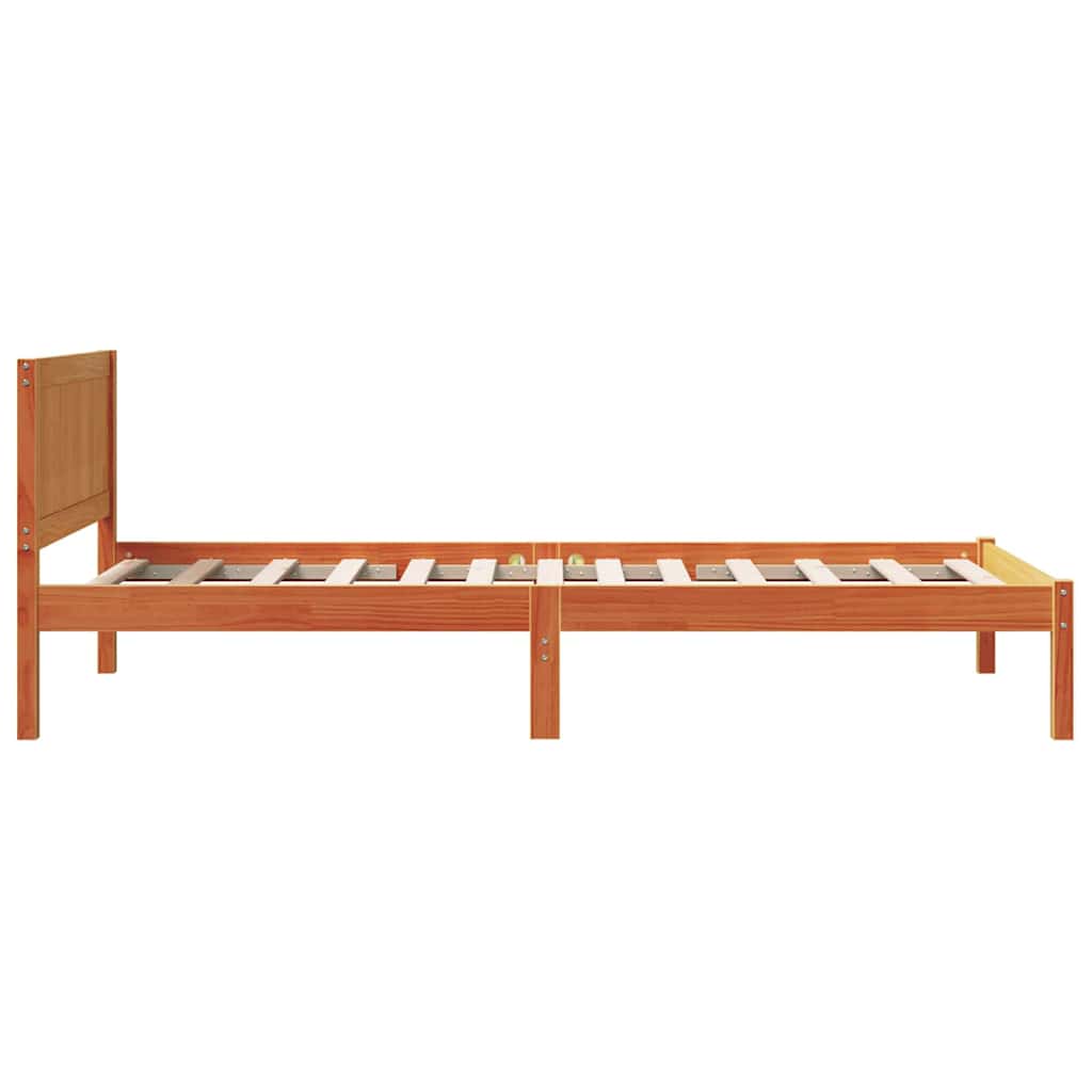 Struttura del letto Marrone 90 x 190 cm Legno massello di pino | homemem39