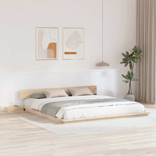 Struttura del letto Marrone 200 x 200 cm legno