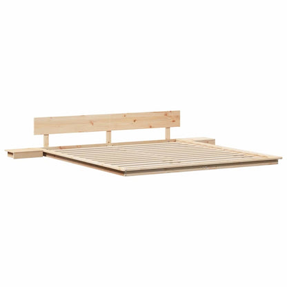Struttura del letto Marrone 200 x 200 cm legno