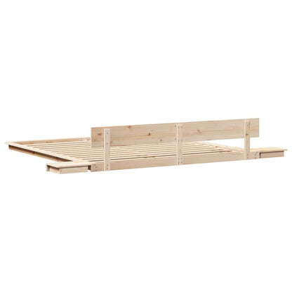 Struttura del letto Marrone 200 x 200 cm legno
