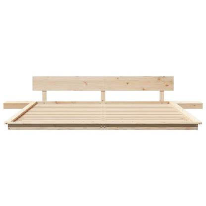 Struttura del letto Marrone 200 x 200 cm legno