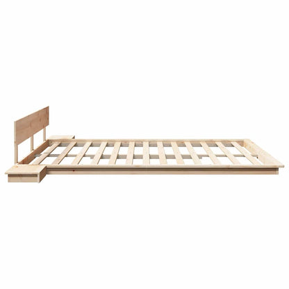 Struttura del letto Marrone 200 x 200 cm legno