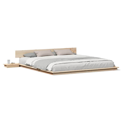 Struttura del letto Marrone 200 x 200 cm legno