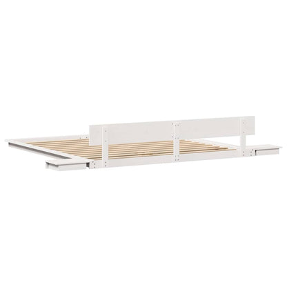 Struttura del letto Bianco 200 x 200 cm legno | homemem39