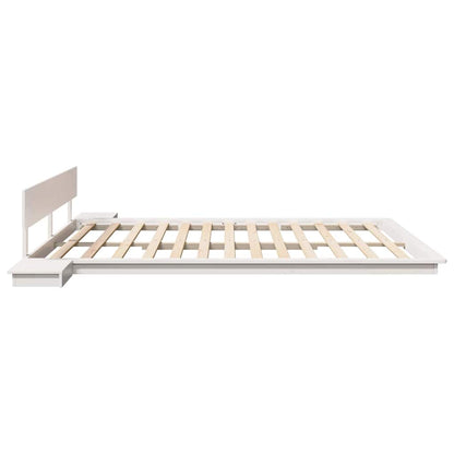 Struttura del letto Bianco 200 x 200 cm legno | homemem39