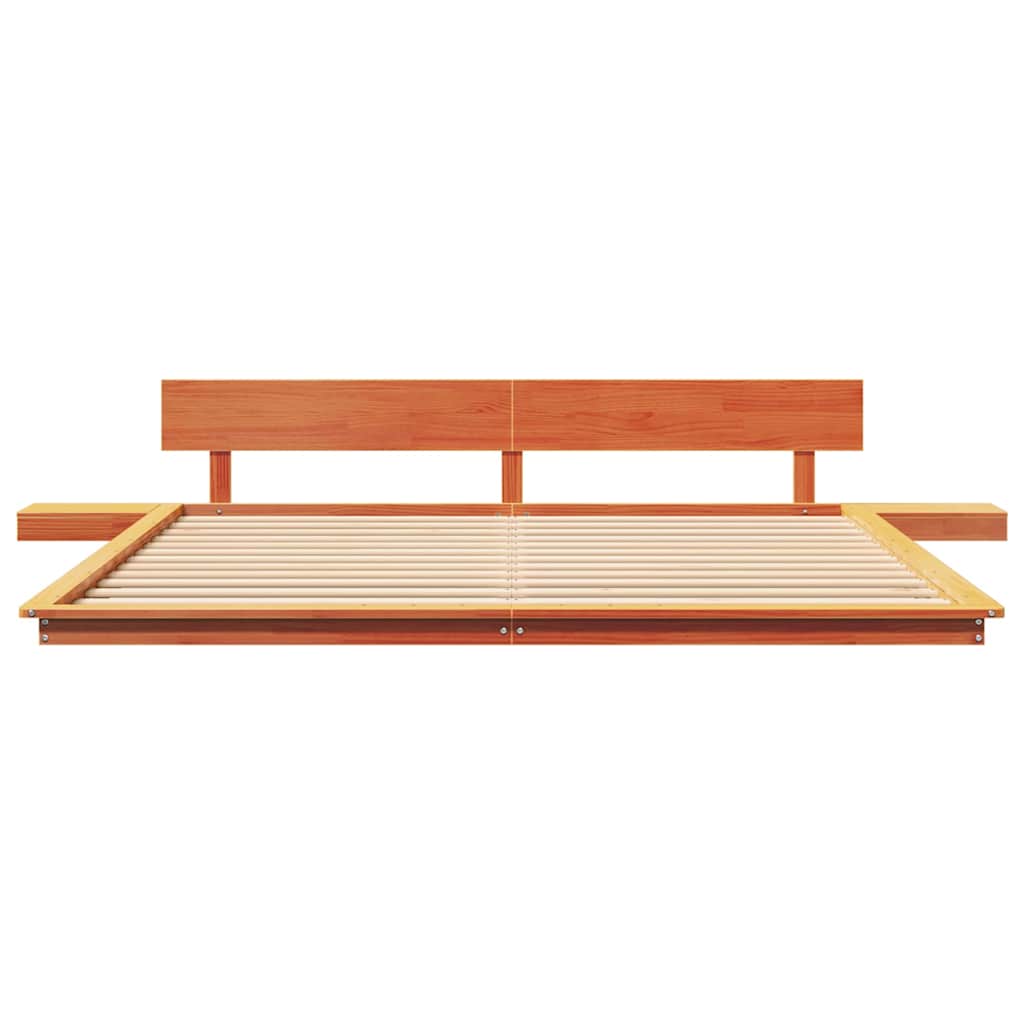 Struttura del letto Marrone 200 x 200 cm legno | homemem39