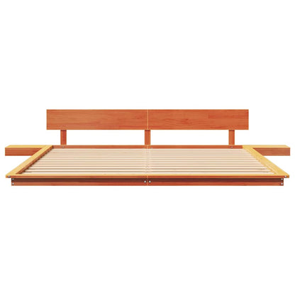 Struttura del letto Marrone 200 x 200 cm legno | homemem39