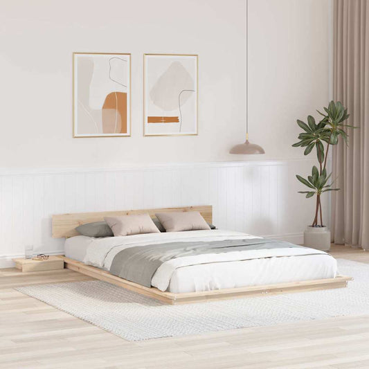 Struttura del letto Marrone 150 x 200 cm legno | homemem39
