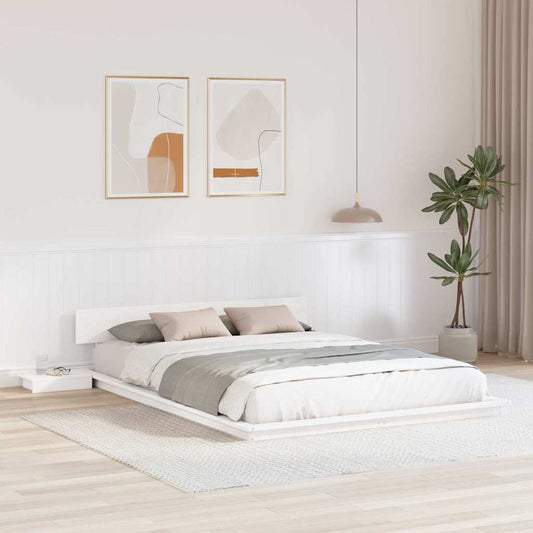 Struttura del letto Bianco 150 x 200 cm legno