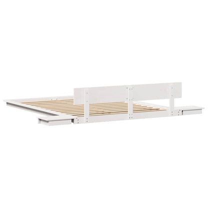 Struttura del letto Bianco 150 x 200 cm legno