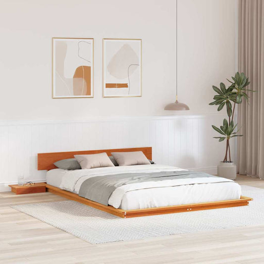 Struttura del letto Marrone 150 x 200 cm legno | homemem39