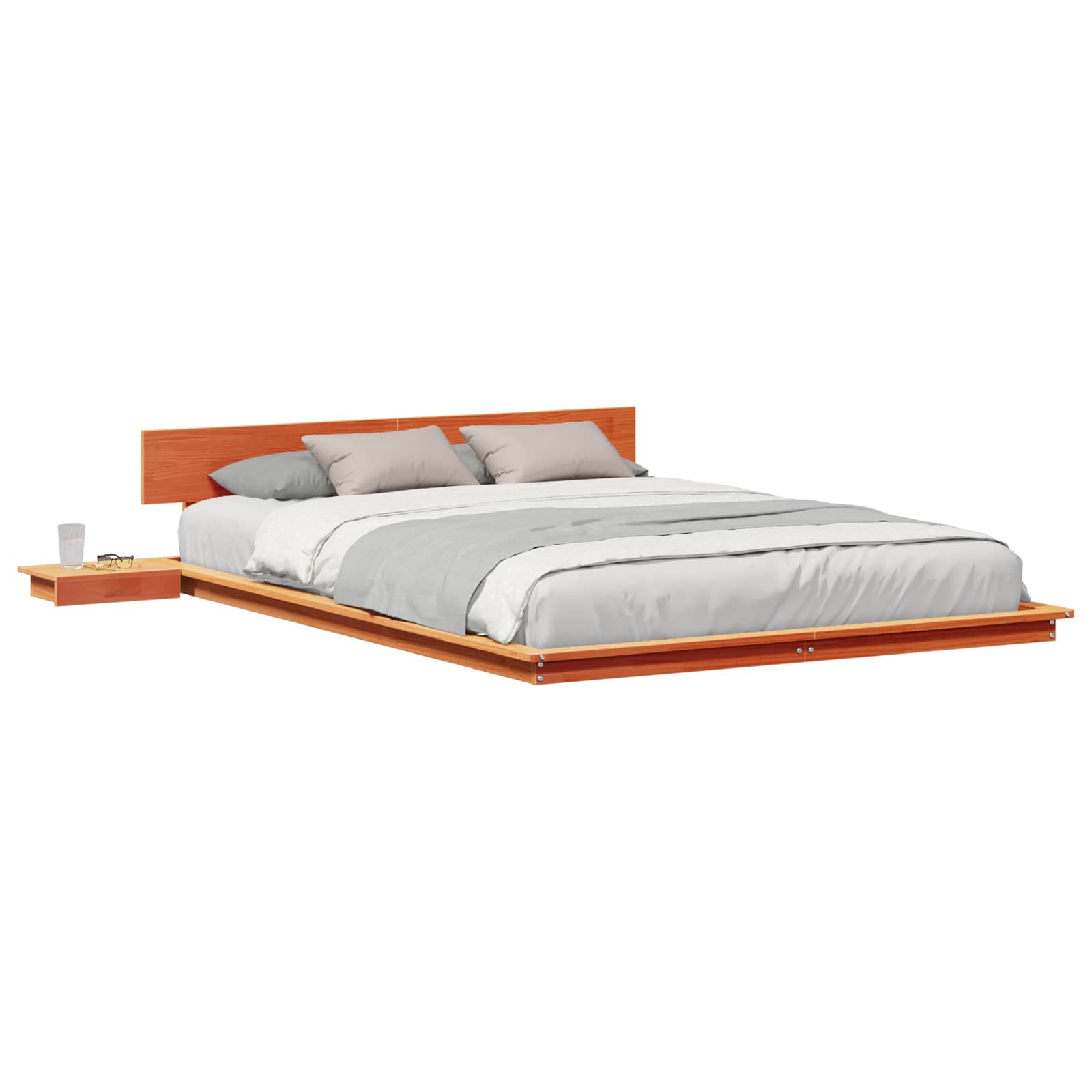 Struttura del letto Marrone 150 x 200 cm legno | homemem39