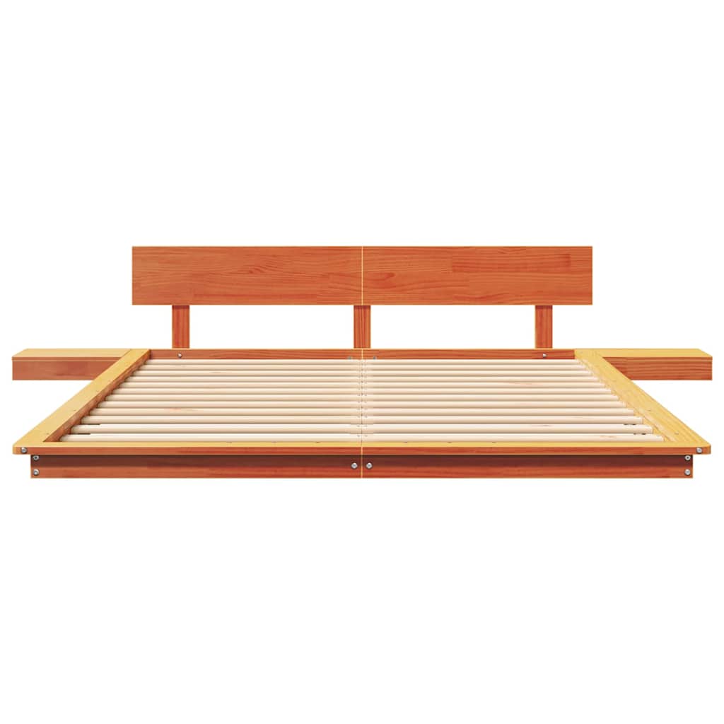 Struttura del letto Marrone 150 x 200 cm legno | homemem39